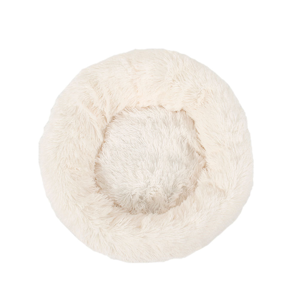 Hot Long Plush Dog Bed Winter Warm Round Sleeping Beds