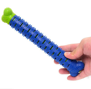 Dog Toothbrush Chew Toy Doggy Brush Stick Soft Rubber